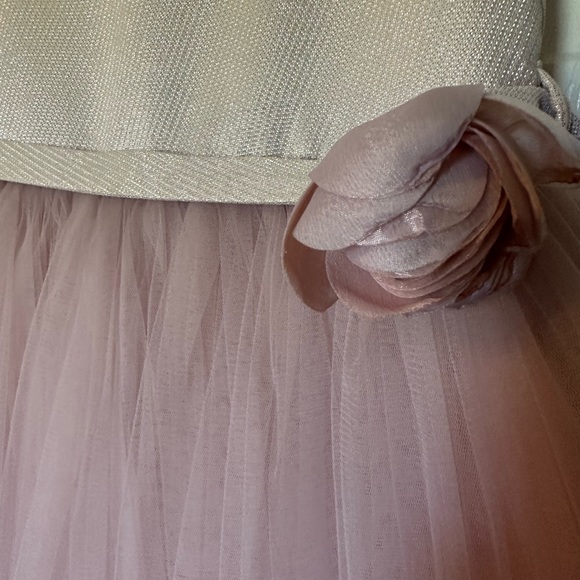 Flower girl dress. Blush tile bottom - Picture 2 of 5